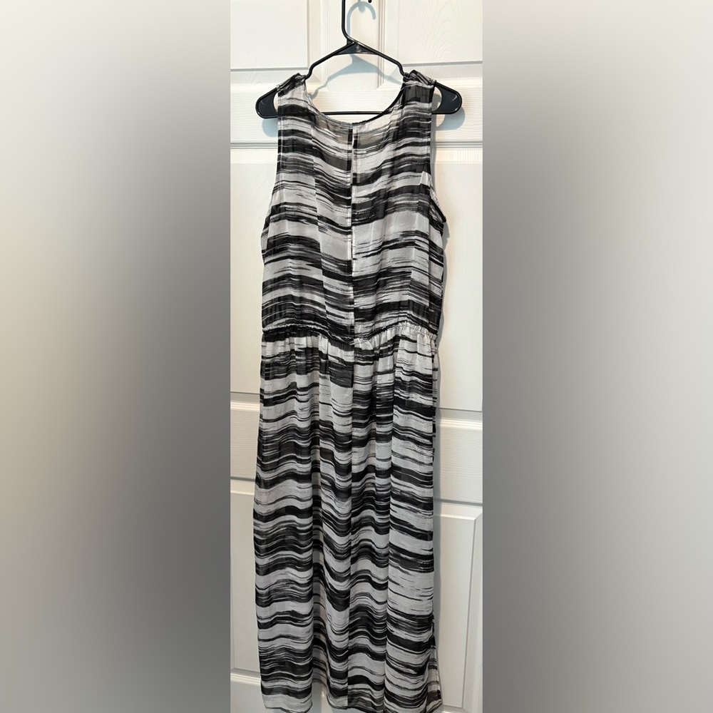 Calvin Klein Monochrome Striped Top - Picture 3 of 4